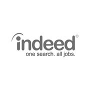 A logo of indeed, one search. All jobs