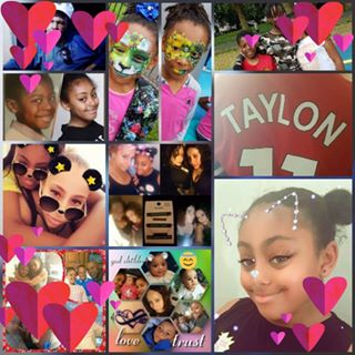 A collage of pictures with the name taylon written in them.