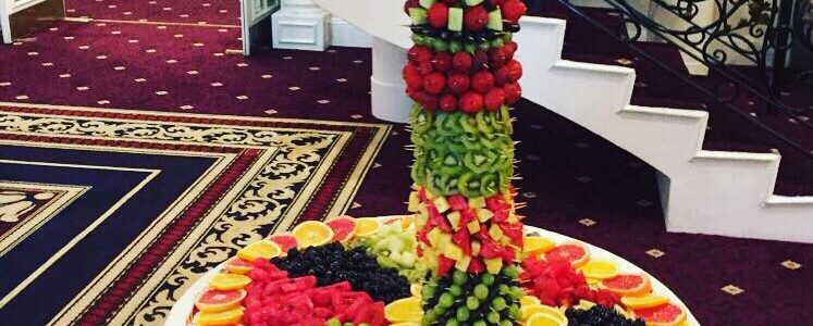 A table with many different fruits on it