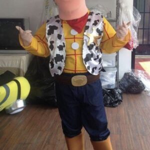 A child dressed as woody from toy story